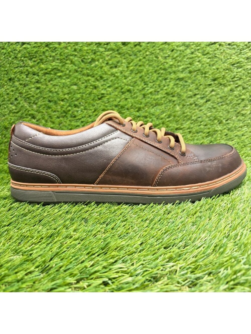 Florsheim Gridley Mens Size 11 Brown Leather Steel Toe Safety Work Oxford Shoes